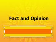 Fact and Opinion