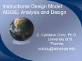 Instructional Design Model ADDIE: Analysis and Design PowerPoint PPT Presentation