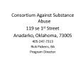 Consortium Against Substance Abuse PowerPoint PPT Presentation