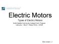 Electric Motors PowerPoint PPT Presentation