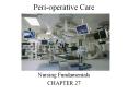 Peri-operative Care PowerPoint PPT Presentation
