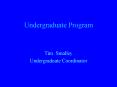 Undergraduate Program PowerPoint PPT Presentation