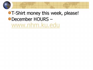 T-Shirt money this week, please!