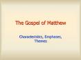 The Gospel of Matthew PowerPoint PPT Presentation