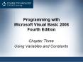 Programming with Microsoft Visual Basic 2008 Fourth Edition PowerPoint PPT Presentation