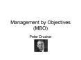 Management by Objectives (MBO) PowerPoint PPT Presentation