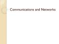 Communications and Networks PowerPoint PPT Presentation