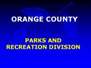 PARKS AND RECREATION DIVISION