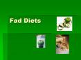 Fad Diets PowerPoint PPT Presentation