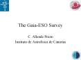 The Gaia-ESO Survey PowerPoint PPT Presentation