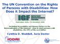 The UN Convention on the Rights of Persons with Disabilities: How Does it Impact the Internet? PowerPoint PPT Presentation