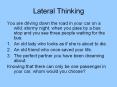 Lateral Thinking PowerPoint PPT Presentation