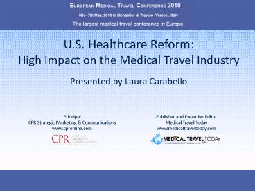 U.S. Healthcare Reform: