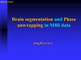 Brain segmentation and Phase unwrapping in MRI data PowerPoint PPT Presentation