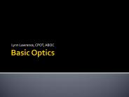 Basic Optics
