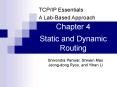 Static and Dynamic Routing PowerPoint PPT Presentation