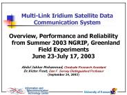 Multi-Link Iridium Satellite Data Communication System