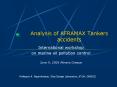 Analysis of AFRAMAX Tankers accidents PowerPoint PPT Presentation