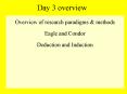 Day 3 overview PowerPoint PPT Presentation