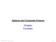 Options and Corporate Finance PowerPoint PPT Presentation