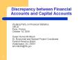 Discrepancy between Financial Accounts and Capital Accounts PowerPoint PPT Presentation