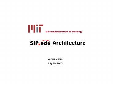 Dennis Baron, July 20, 2005