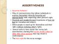 ASSERTIVENESS PowerPoint PPT Presentation