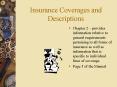 Insurance Coverages and Descriptions PowerPoint PPT Presentation