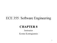 ECE 355: Software Engineering