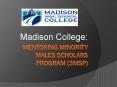 Mentoring minority males scholars Program (3MSP) PowerPoint PPT Presentation
