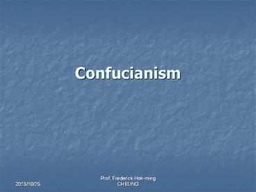 Confucianism
