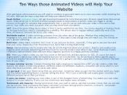 Videos for website
