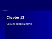 Gait and posture analysis