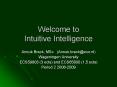 Welcome to Intuitive Intelligence PowerPoint PPT Presentation