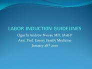 LABOR INDUCTI0N GUIDELINES