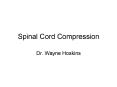 Spinal Cord Compression PowerPoint PPT Presentation