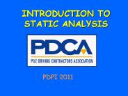 INTRODUCTION TO STATIC ANALYSIS