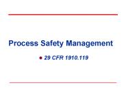 Process Safety Management