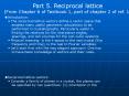 Part 5. Reciprocal lattice PowerPoint PPT Presentation
