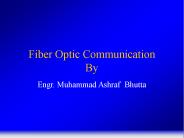 Fiber Optic Communication By