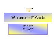 Welcome to 4th Grade