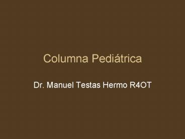Columna Pedi