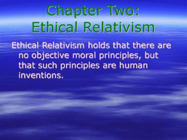 Ethics: Discovering Right and Wrong