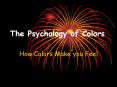 The Psychology of Colors PowerPoint PPT Presentation