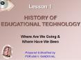 HISTORY OF EDUCATIONAL TECHNOLOGY PowerPoint PPT Presentation