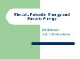 Electric Potential Energy and Electric Energy PowerPoint PPT Presentation