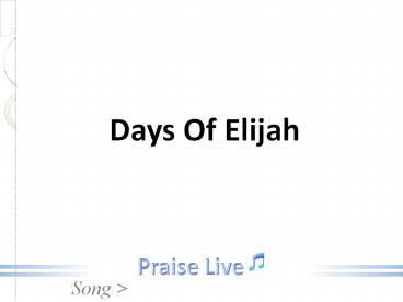 Days Of Elijah