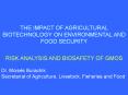 THE IMPACT OF AGRICULTURAL BIOTECHNOLOGY ON ENVIRONMENTAL AND FOOD SECURITY PowerPoint PPT Presentation