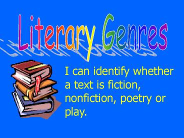 Literary Genres