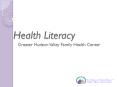 Greater Hudson Valley Family Health Center PowerPoint PPT Presentation